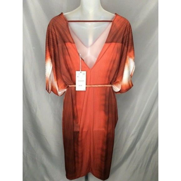 ZARA Tie Dye Boho Dress M - Picture 6 of 11